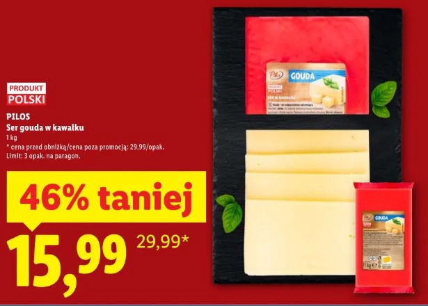 Ser gouda w kawałku PILOS