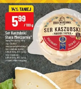 Ser Kaszubski Stara Mleczarnia pomidor z bazylią