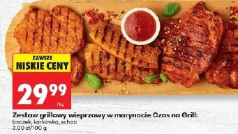 Zestaw grillowy wieprzowy w marynacie Czas na Grill: boczek, karkówka, schab