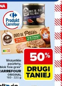 Wszystkie pasztety, blok foie gras CARREFOUR ORIGINAL