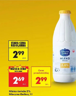 Mleko świeże 2% Mleczna Dolina