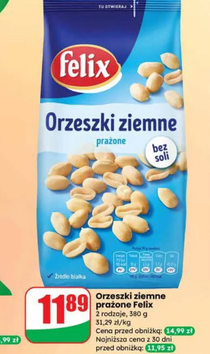 Orzeszki ziemne prażone Felix