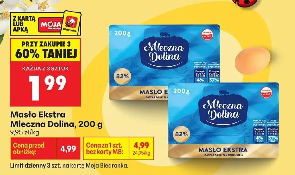 Masło Ekstra Mleczna Dolina