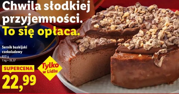 Sernik baskijski czekoladowy