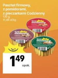 Pasztet firmowy, z pomidorami, z pieczarkami Codzienny
