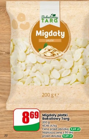 Migdały płatki Bakaliowy Targ