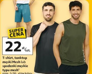 T-shirt, tanktop męski Mesh lub spodenki męskie typu mesh
