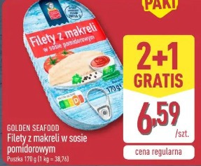 Filety z makreli w sosie pomidorowym 2+1