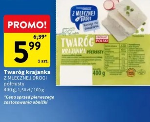Twaróg krajanka Z MLECZNEJ DROGI półtłusty