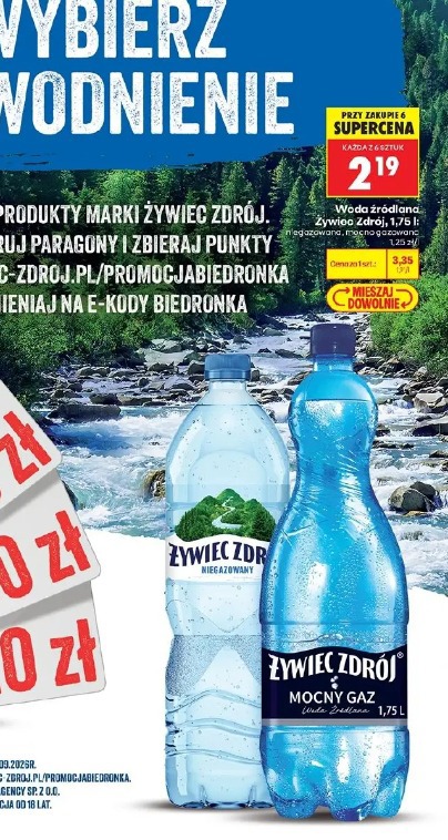 Woda źródlana Żywiec Zdrój
