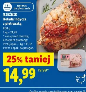 Rzeźnik rolada indycza z pietruszką