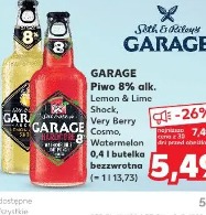 Garage Piwo 8% alk. Lemon & Lime Shock, Orange & Cosmo, Watermelon & Mint