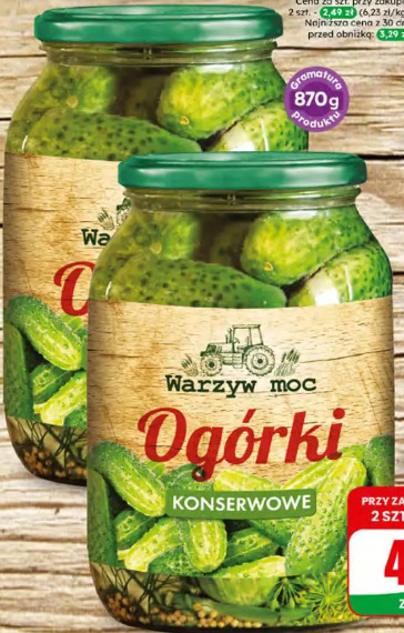 Ogórki konserwowe Warzyw Moc