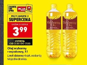 Olej wyborny rzepakowy