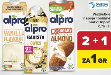 Wszystkie napoje roślinne marki Alpro