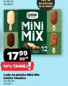 Lody na patyku Mini Mix Gelato Classico