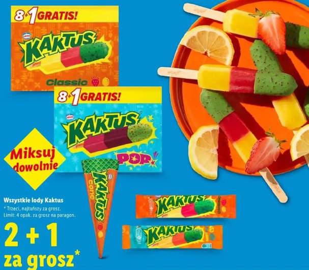 Kaktus lody classic, pop