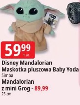 Disney Mandalorian Maskotka pluszowa Baby Yoda Simba Mandalorian z mini Grog