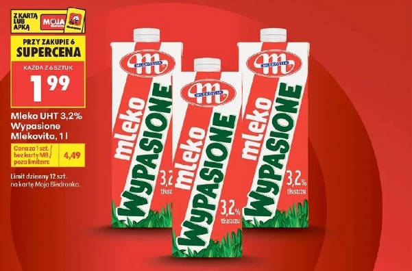 Mleko UHT 3,2% Wypasione Mlekovita