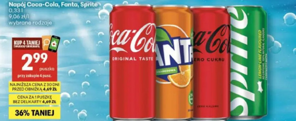 Coca-Cola, Fanta, Sprite napój