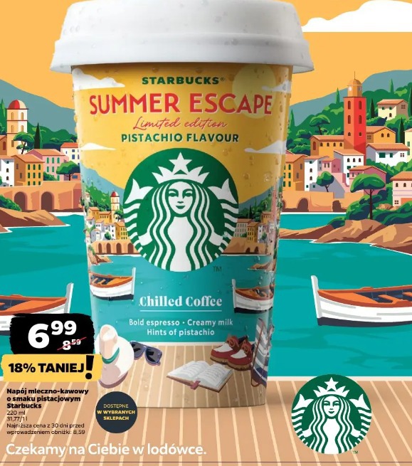Napój mleczno-kawowy o smaku pistacjowym Starbucks