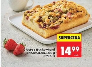 Ciasto z truskawkami i rabarbarem