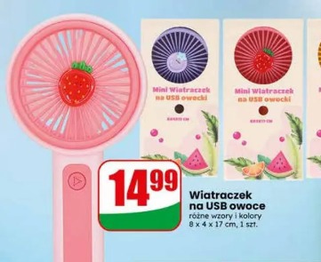 Wiatraczek na USB owoce