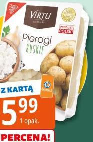 Pierogi ruskie/z kapustą i grzybami/ze szpinakiem Virtu