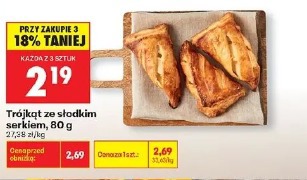Trójkąt ze słodkim serkiem