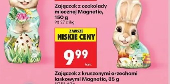 Zajączek z kruszonymi orzechami laskowymi Magnetic
