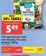 Trio warzywne z mini marchewką Mrożna Kraina