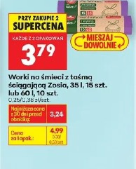 Worki na śmieci z taśmą ściągającą Zosia