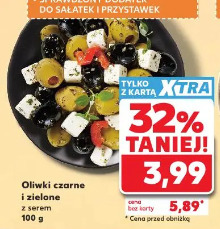 Oliwki czarne i zielone z serem