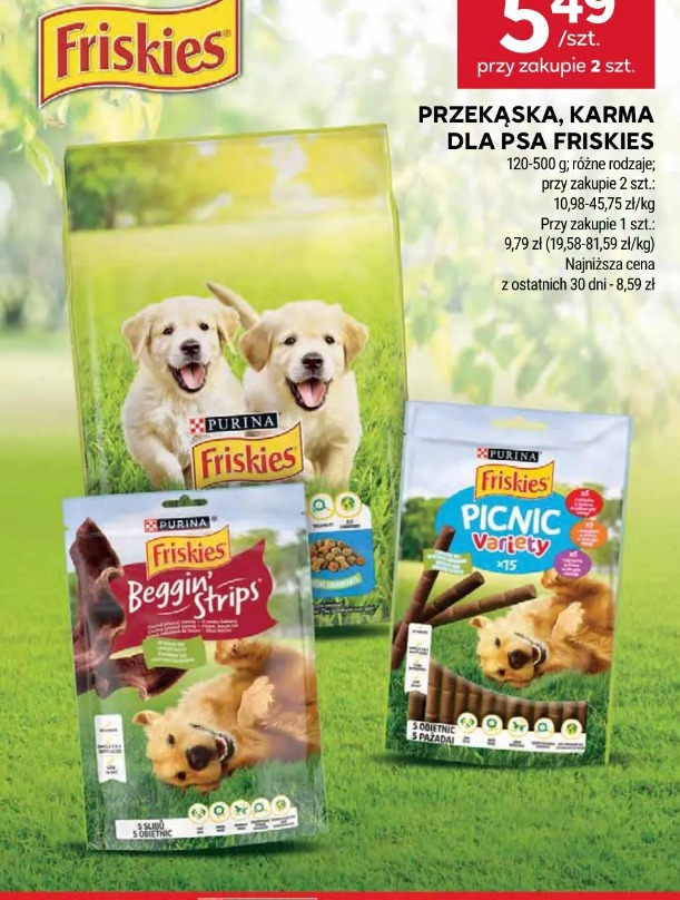 Przekąska, karma dla psa Friskies