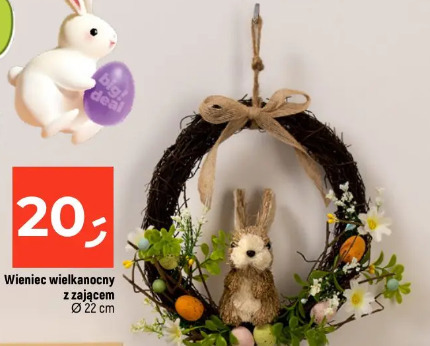 Wieniec wielkanocny z zającem