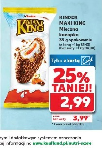 Kinder Maxi King Mleczna kanapka