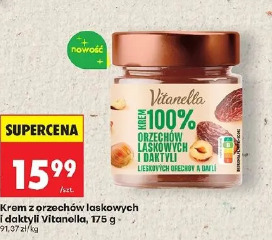 Vitanella krem z orzechów laskowych i daktyli