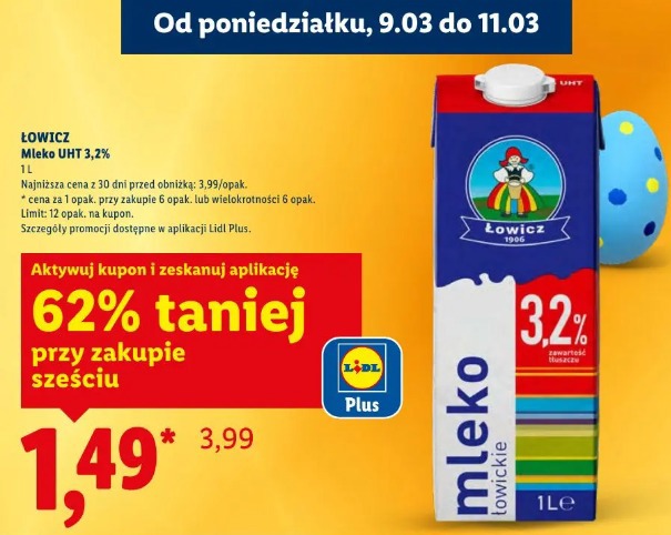 Łowicz Mleko UHT 3,2%