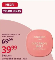 Bourjois, pomadka do ust i róż do policzków