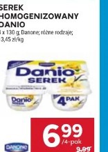 Serek homogenizowany Danio Danone