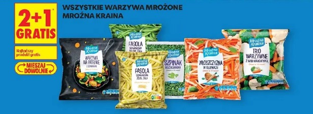 Wszystkie warzywa mrożone Mroźna Kraina