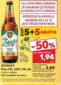 Żatecky Piwo 5%, 0,5 l butelka zwrotna różne rodzaje