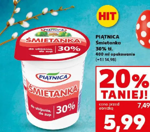 Piątnica Śmietanka 30% tł.