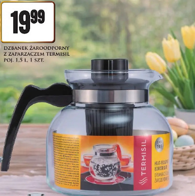 Dzbanek żaroodporny z zaparzaczem Termisil