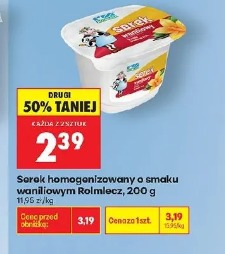 Serek homogenizowany o smaku waniliowym Rolmlecz