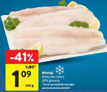Mintaj filety bez skóry