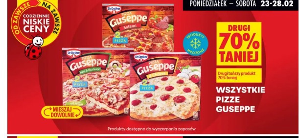 Wszystkie pizze Giuseppe