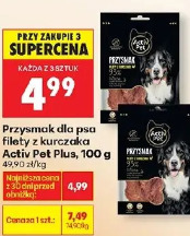 Przysmak dla psa filety z kurczaka Activ Pet Plus, 100 g