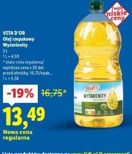 Vita D'or Olej rzepakowy Wyśmienity