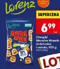 Chrupki Monster Munch śmietanka i cebula Lorenz